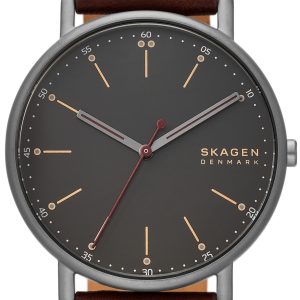 Skagen Herrklocka SKW6860 Signatur Svart/Läder Ø40 mm