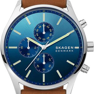 Skagen Holst Herrklocka SKW6732 Blå/Läder Ø42 mm