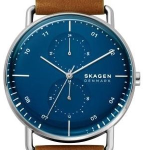 Skagen Horizont Herrklocka SKW6738 Blå/Läder Ø42 mm