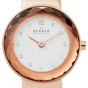 Skagen Leonora Damklocka SKW2769 Vit/Läder Ø25 mm