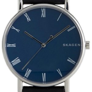 Skagen Signatur Herrklocka SKW6434 Blå/Läder Ø40 mm