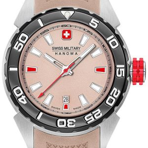 Swiss Military Damklocka 06-6323.04.014 Hanowa Beige/Gummi Ø40 mm