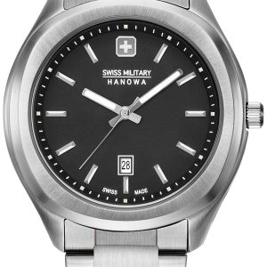 Swiss Military Hanowa Damklocka 06-7339.04.007 Svart/Stål Ø36 mm