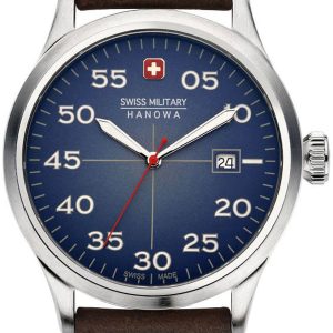 Swiss Military Hanowa Herrklocka 06-4280.7.04.003 Blå/Läder Ø43 mm