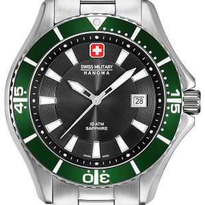 Swiss Military Hanowa Herrklocka 06-5296.04.007.06 Svart/Stål Ø44 mm