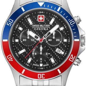 Swiss Military Hanowa Herrklocka 06-5337.04.007.34 Svart/Stål Ø42 mm