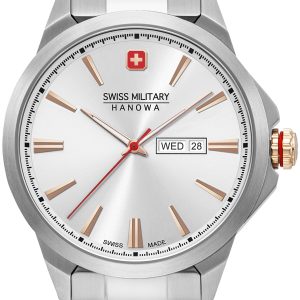 Swiss Military Hanowa Herrklocka 06-5346.04.001 Silverfärgad/Stål