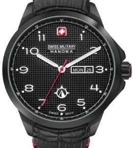 Swiss Military Hanowa Herrklocka SMWGB2100301 Puma Blå/Läder Ø45 mm