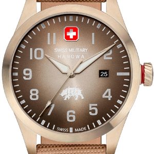 Swiss Military Hanowa Herrklocka SMWGN2102310 Bushmaster Brun/Textil