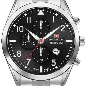 Swiss Military Helvetus Herrklocka 06-5316.04.007 Svart/Stål Ø43 mm