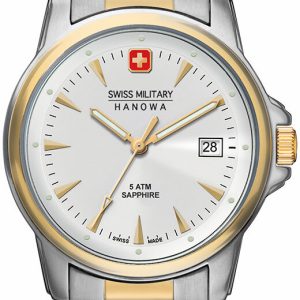 Swiss Military Herrklocka 06-5044.1.55.001 Recruit Vit/Gulguldtonat