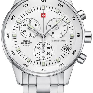 Swiss Military Herrklocka SM30052.02 Chrono Silverfärgad/Stål Ø41