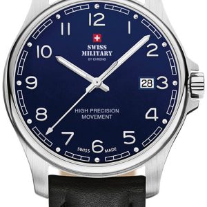 Swiss Military Herrklocka SM30200.26 Classic Blå/Läder Ø39 mm