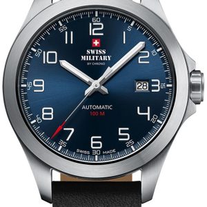 Swiss Military Herrklocka SMA34077.02 Chrono Blå/Läder Ø42 mm