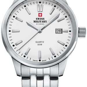 Swiss Military Herrklocka SMP36009.02 Chrono Silverfärgad/Stål Ø40