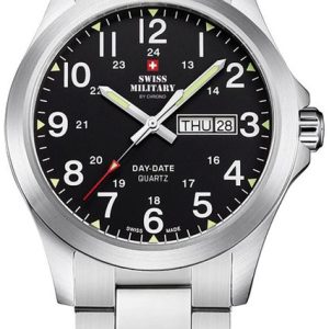 Swiss Military Herrklocka SMP36040.25 Chrono Svart/Stål Ø42 mm