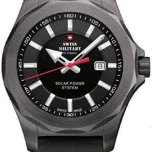 Swiss Military Herrklocka SMS34073.07 Chrono Svart/Gummi Ø42 mm