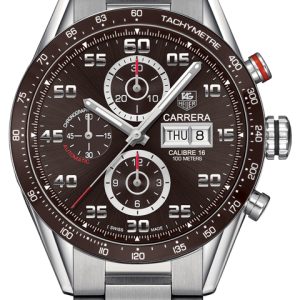 TAG Heuer Carrera Herrklocka CV2A1S.BA0799 Brun/Stål Ø43 mm