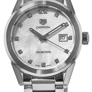 TAG Heuer Damklocka WBG1312.BA0758 Carrera Lady Silverfärgad/Stål