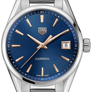 TAG Heuer Damklocka WBK1312.BA0652 Carrera Lady Blå/Stål Ø36 mm