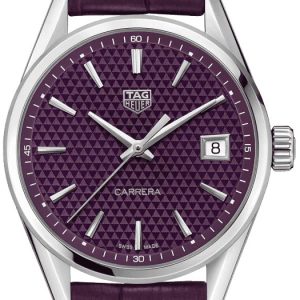 TAG Heuer Damklocka WBK1314.FC8261 Carrera Lady Lila/Läder Ø36 mm