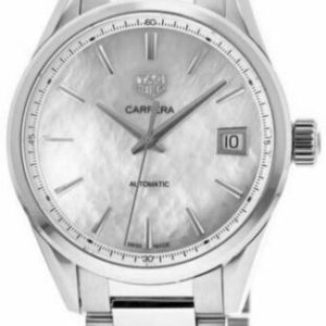 TAG Heuer Damklocka WBK2311.BA0652 Carrera Lady Vit/Stål Ø36 mm