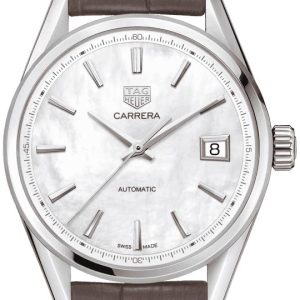 TAG Heuer Damklocka WBK2311.FC8258 Carrera Lady Vit/Läder Ø36 mm