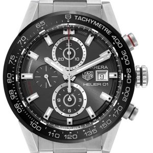 TAG Heuer Herrklocka CAR201W.BA0714 Carrera Grå/Stål Ø43 mm