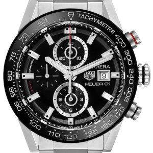 TAG Heuer Herrklocka CAR201Z.BA0714 Carrera Svart/Stål Ø43 mm