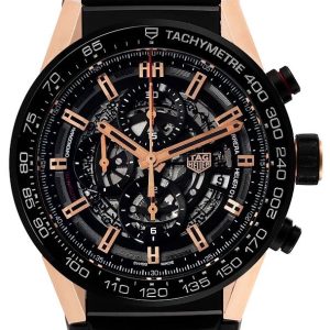 TAG Heuer Herrklocka CAR2A5A.FT6044 Carrera Skelettskuren/Gummi Ø45