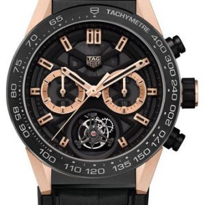 TAG Heuer Herrklocka CAR5A5Y.FC6377 Carrera Skelettskuren/Gummi Ø45