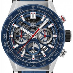 TAG Heuer Herrklocka CBG2011.FC6430 Carrera Blå/Gummi Ø43 mm