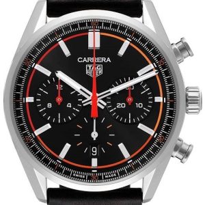 TAG Heuer Herrklocka CBN201C.FC6542 Carrera Svart/Läder Ø42 mm