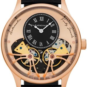 Thomas Earnshaw Herrklocka ES-8179-0C Scientists Faraday Svart/Läder