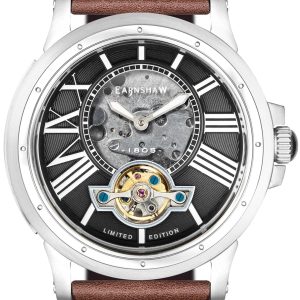 Thomas Earnshaw Herrklocka ES-8244-01 Bertha Svart/Läder Ø42 mm