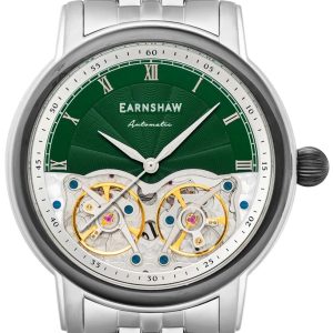 Thomas Earnshaw Herrklocka ES-8255-33 Longitude Grön/Stål Ø42 mm