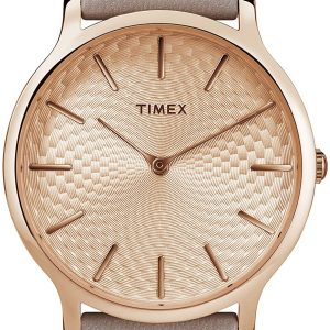 Timex 99999 Damklocka TW2R49500 Roséguldstonad/Läder Ø40 mm