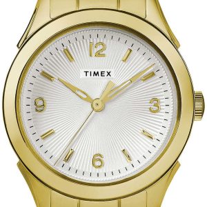 Timex 99999 Damklocka TW2R91400D7 Vit/Gulguldtonat stål Ø27 mm