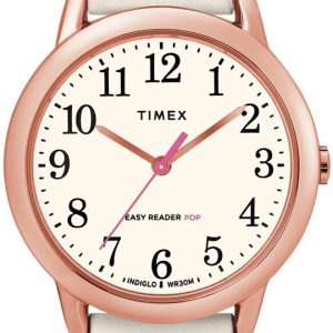 Timex 99999 Damklocka TW2T53900 Vit/Läder Ø30 mm