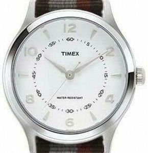 Timex 99999 Damklocka TW2T97100LG Vit/Textil Ø35 mm