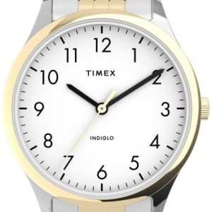 Timex 99999 Damklocka TW2U40400 Vit/Gulguldtonat stål Ø32 mm