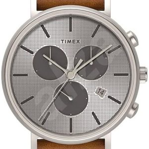 Timex 99999 Herrklocka TW2R79900D7 Silverfärgad/Läder Ø41 mm