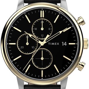 Timex 99999 Herrklocka TW2U39100 Svart/Läder Ø45 mm