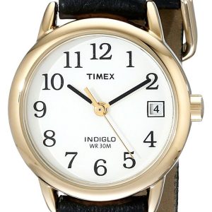 Timex Damklocka T2H341 Easy Reader Vit/Läder Ø25 mm