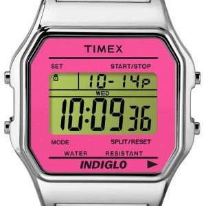 Timex Damklocka TW2P65000 LCD/Stål