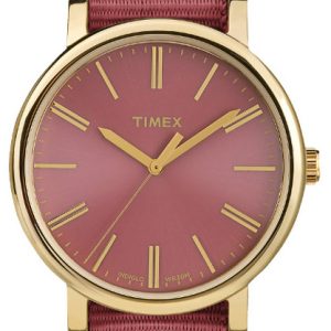 Timex Damklocka TW2P78200 Weekender Röd/Gulguldtonat stål Ø38 mm