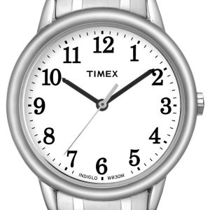 Timex Damklocka TW2P78500 Easy Reader Vit/Stål Ø30 mm