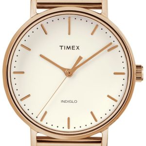 Timex Damklocka TW2R26400 Weekender Antikvit/Roséguldstonat stål