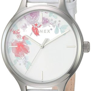 Timex Damklocka TW2R66800 Vit/Läder Ø36 mm