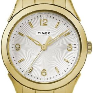 Timex Damklocka TW2R91400 Silverfärgad/Gulguldtonat stål Ø27 mm